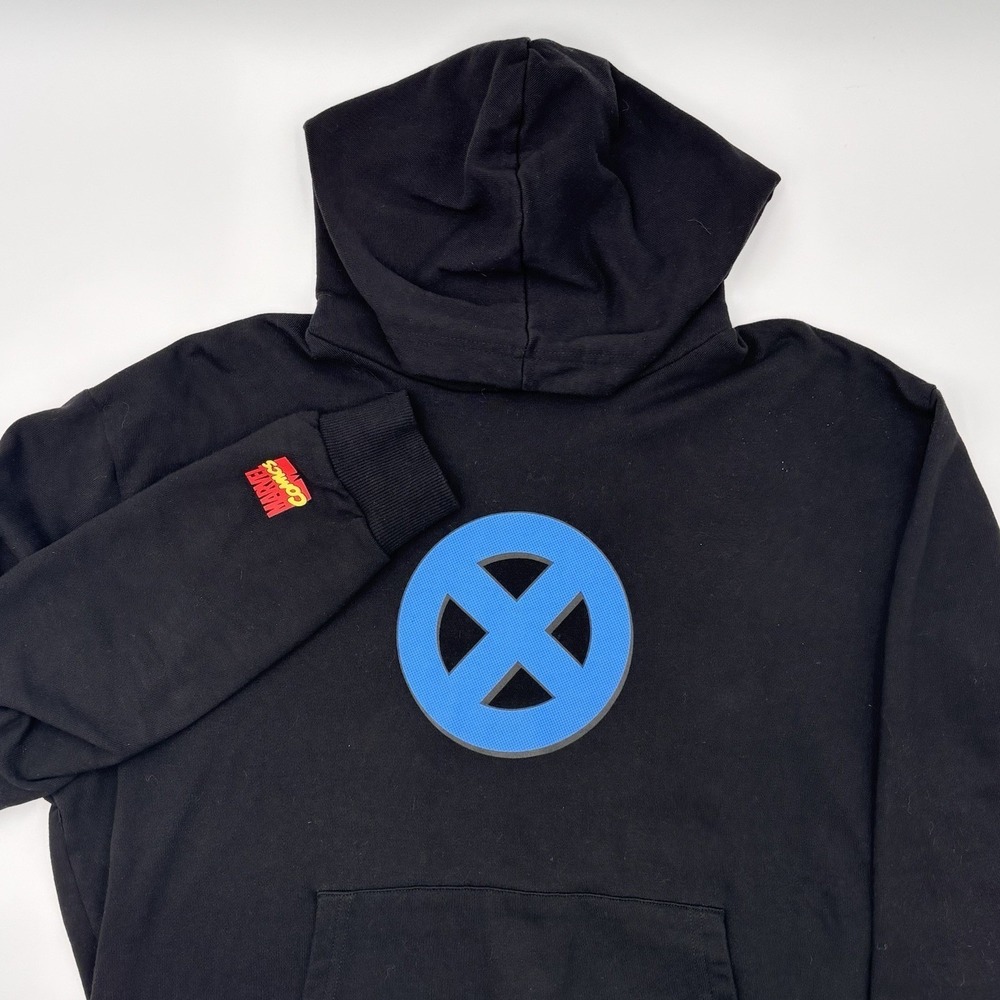 BAIT x Marvel X-Men Blue Strike Force Hoodie Black Medium Wolverine Cyclops